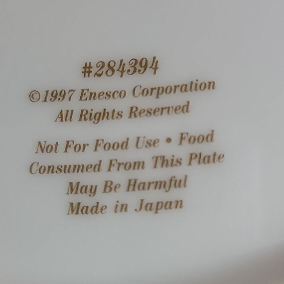 Collectable Plate. Teddy Tompkins. Collectable Bears. Enesco Co. Plate #7 - Picture 7 of 8